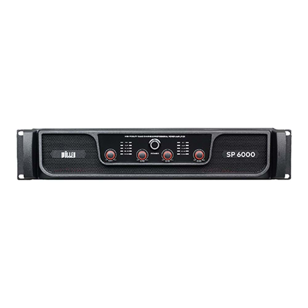 WÖLLER 4 Kanal (2 OHM) 4X1500W Power Amfi SP-6000