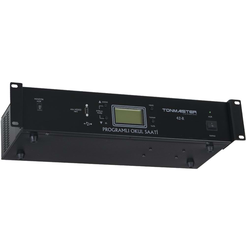TONMAISTER Akıllı Usb Li Rack Tipi Okul Zil Saati TM-42 R