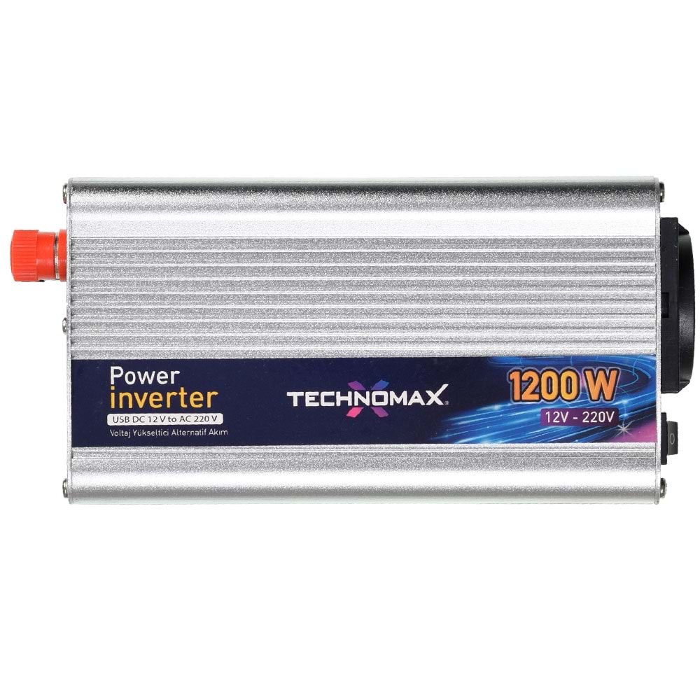 TECHNOMAX 12V 1200W Modifiye Sinüs İnvertör TM-9203