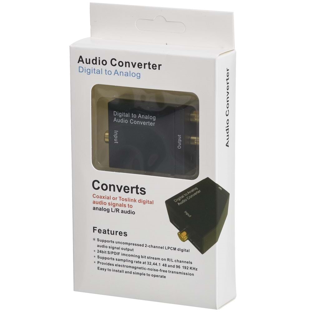 ECONEX Digital to Analog Ses Dönüştürcü (Optik to Rca ) Adaptör TNX-1006