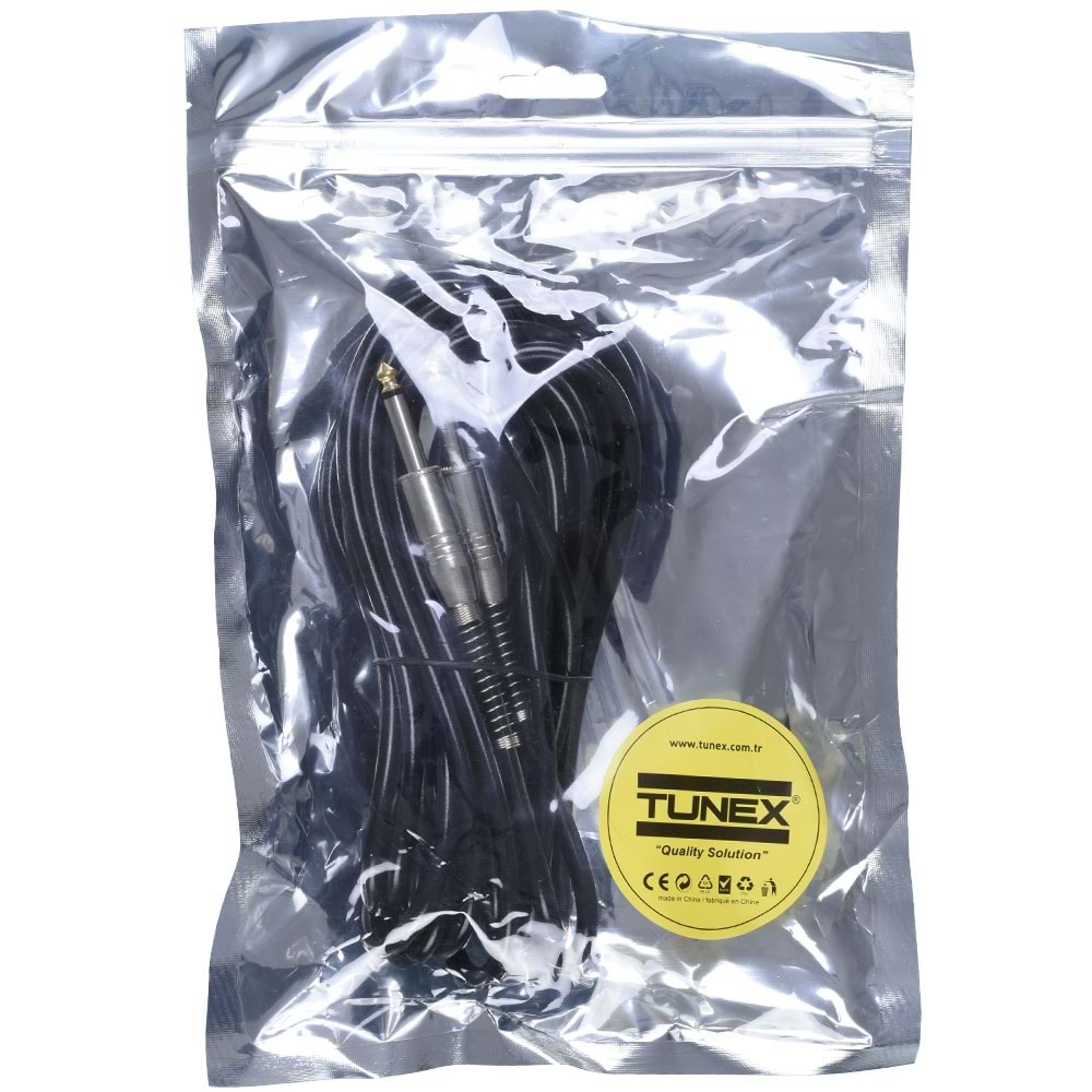 TUNEX 6,3 Mm Erkek 6,3 Mm Erkek 5 Metre Hazır Kablo TNX-2003