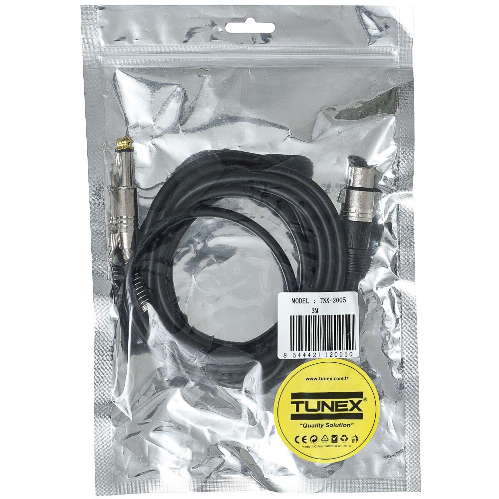 TUNEX 6,3 Mm Erkek - Canon Dişi 3 Metre Kablo TNX-2005