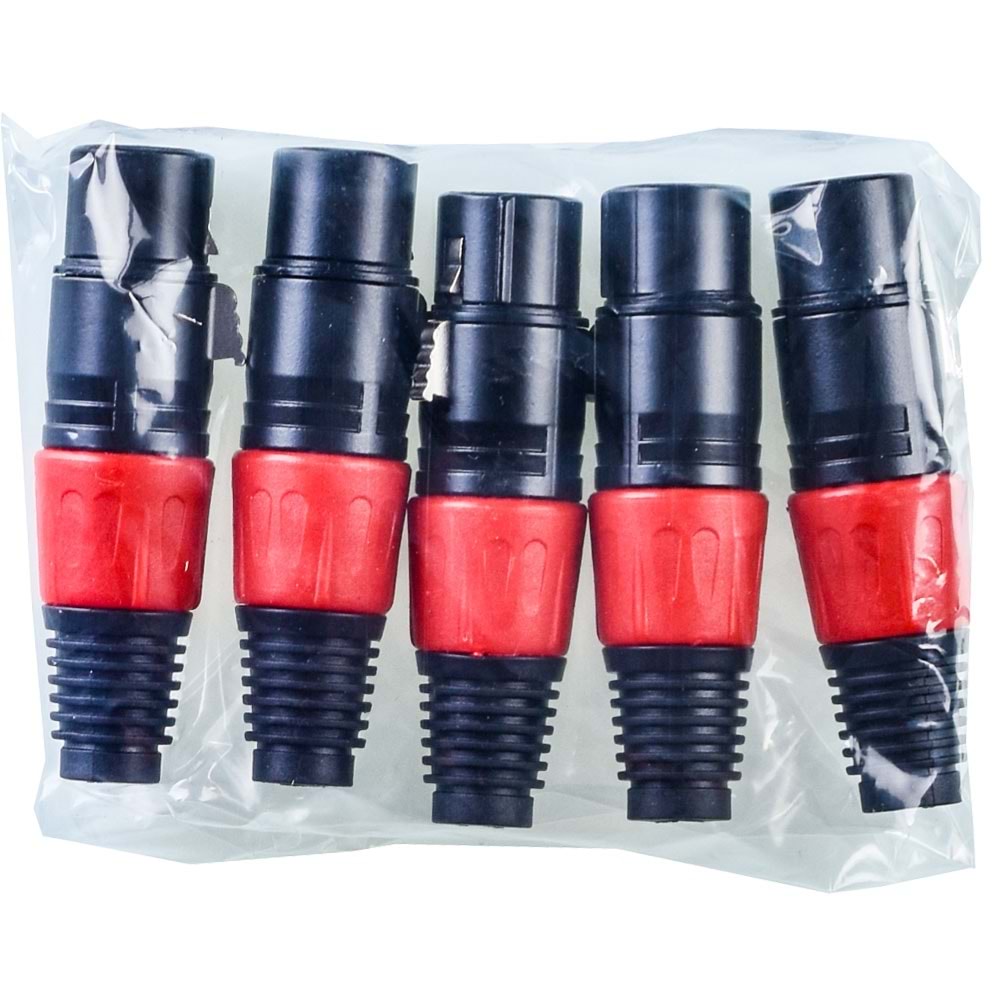 TUNEX Red Metal Xlr Canon ERKek Jak TNX-4813-E RD