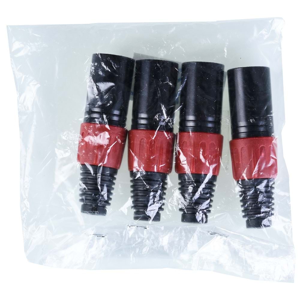 TUNEX Red Metal Xlr Canon ERKek Jak TNX-4813 RD