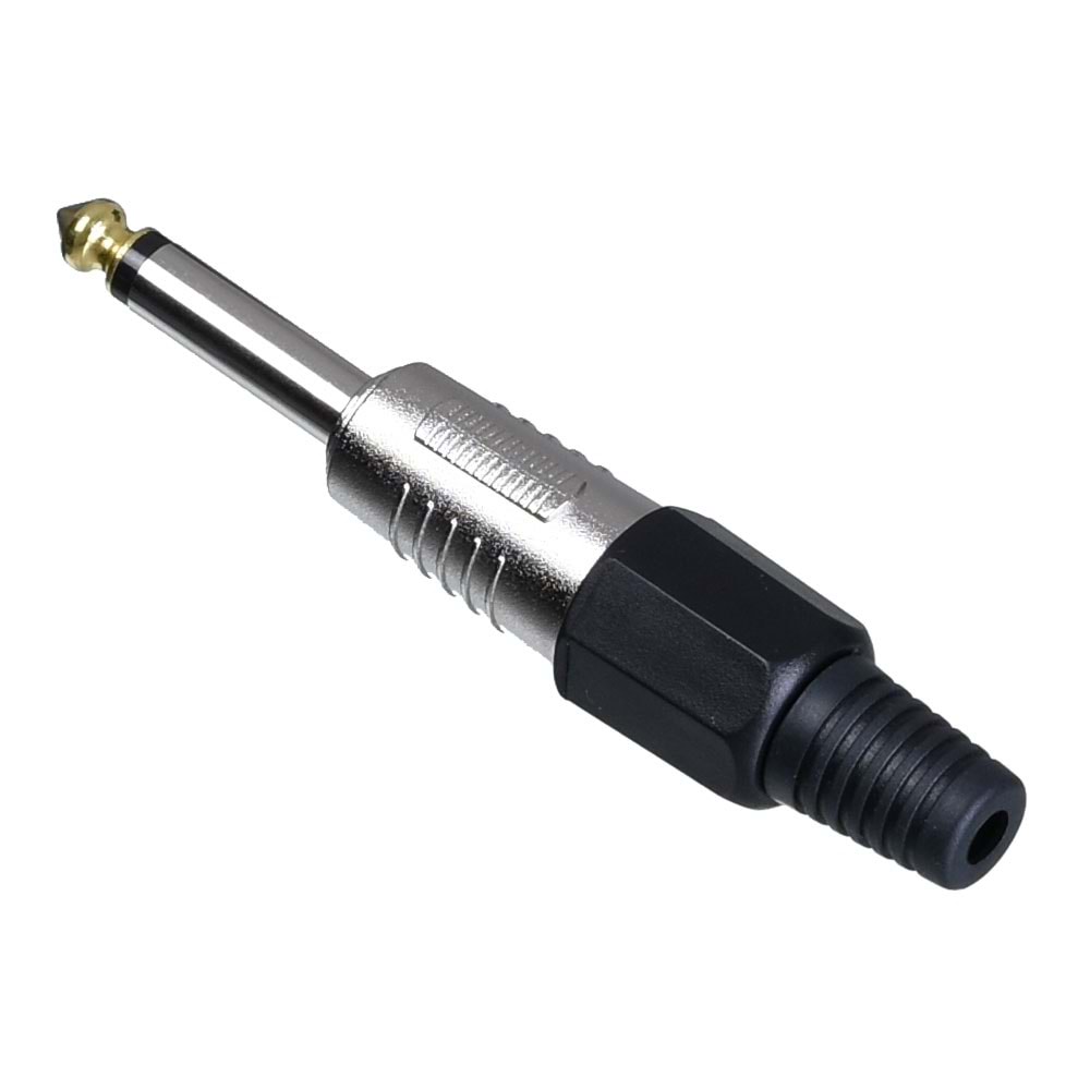 TUNEX Black 6,3 Mm ERKek Mono Metal Jak TNX-4815-E BK