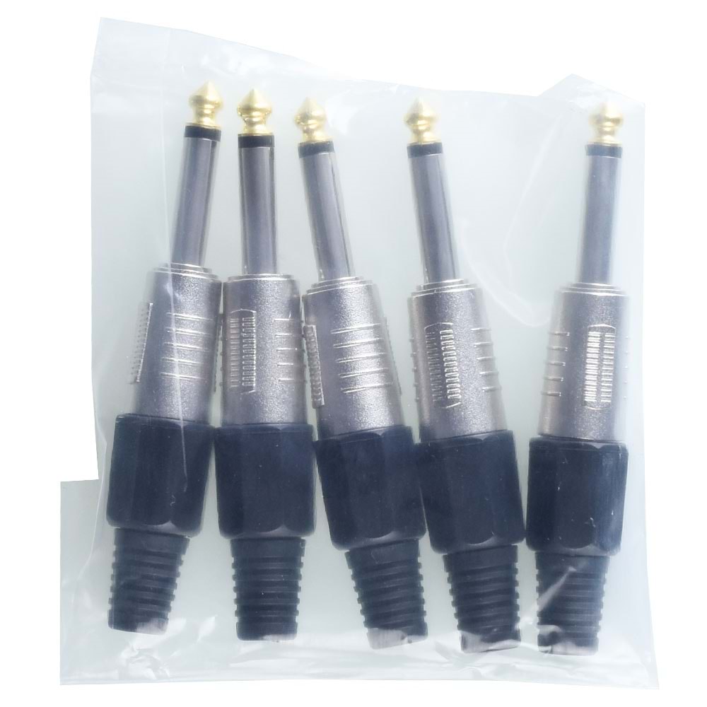 TUNEX Black 6,3 Mm ERKek Mono Metal Jak TNX-4815-E BK
