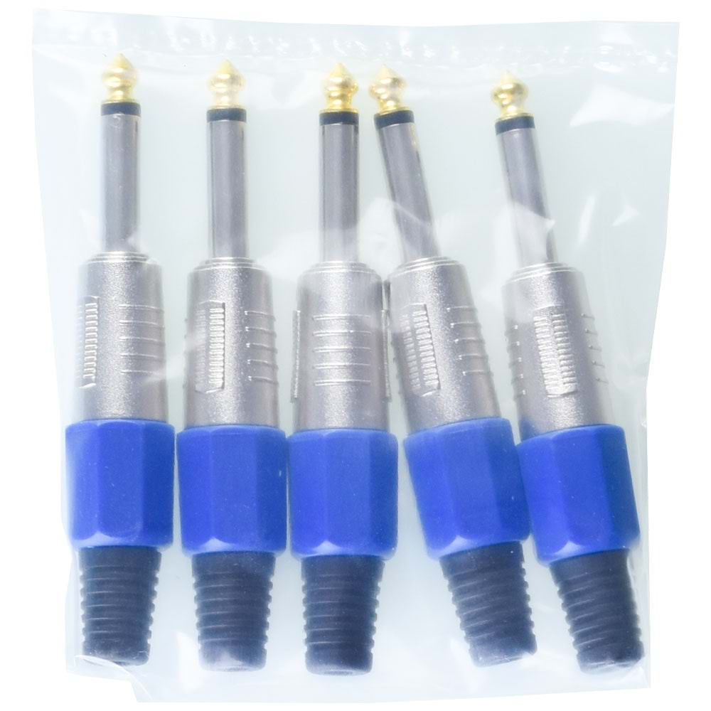 TUNEX Blue 6,3 Mm ERKek Mono Metal Jak TNX-4815-E BL