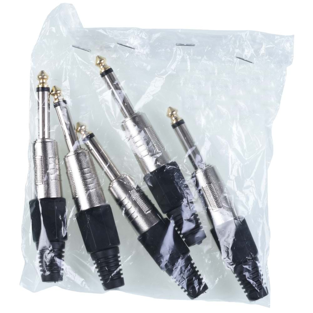 TUNEX Black 6,3 Mm Erkek Mono Metal Jak TNX-4815 BK