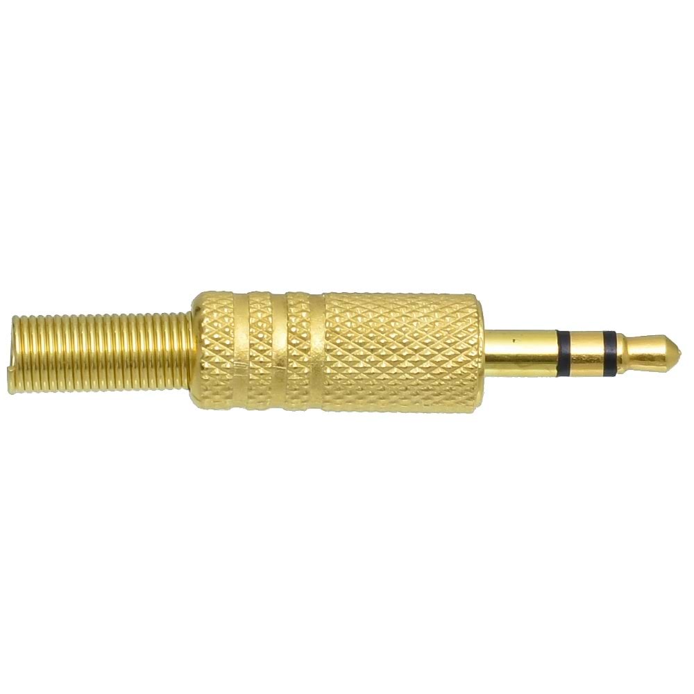 TUNEX 3,5 mm Erkek Stereo Gold Metal Jak TNX-4821