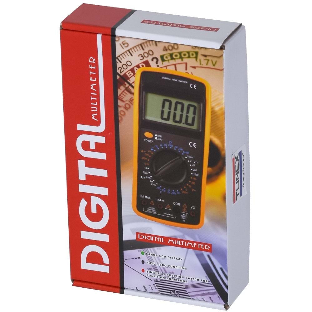 TUNEX Dijital Ölçü Aleti (Multimetre) TNX-9205