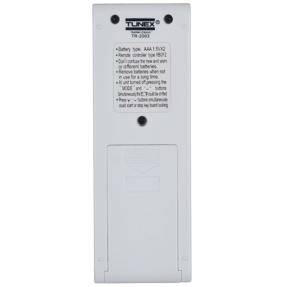TUNEX Gree Yb1fa - Artiko Klima Kumandası TR-2003