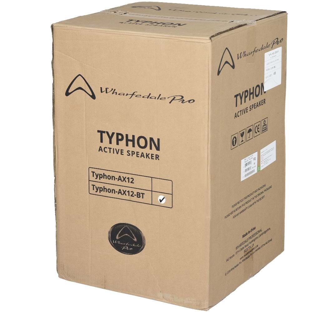 WHARFEDALE Pro Typhon Ax12-Bt 12'' Siyah Aktif Kabin Hoparlör TYPHON AX12-BT