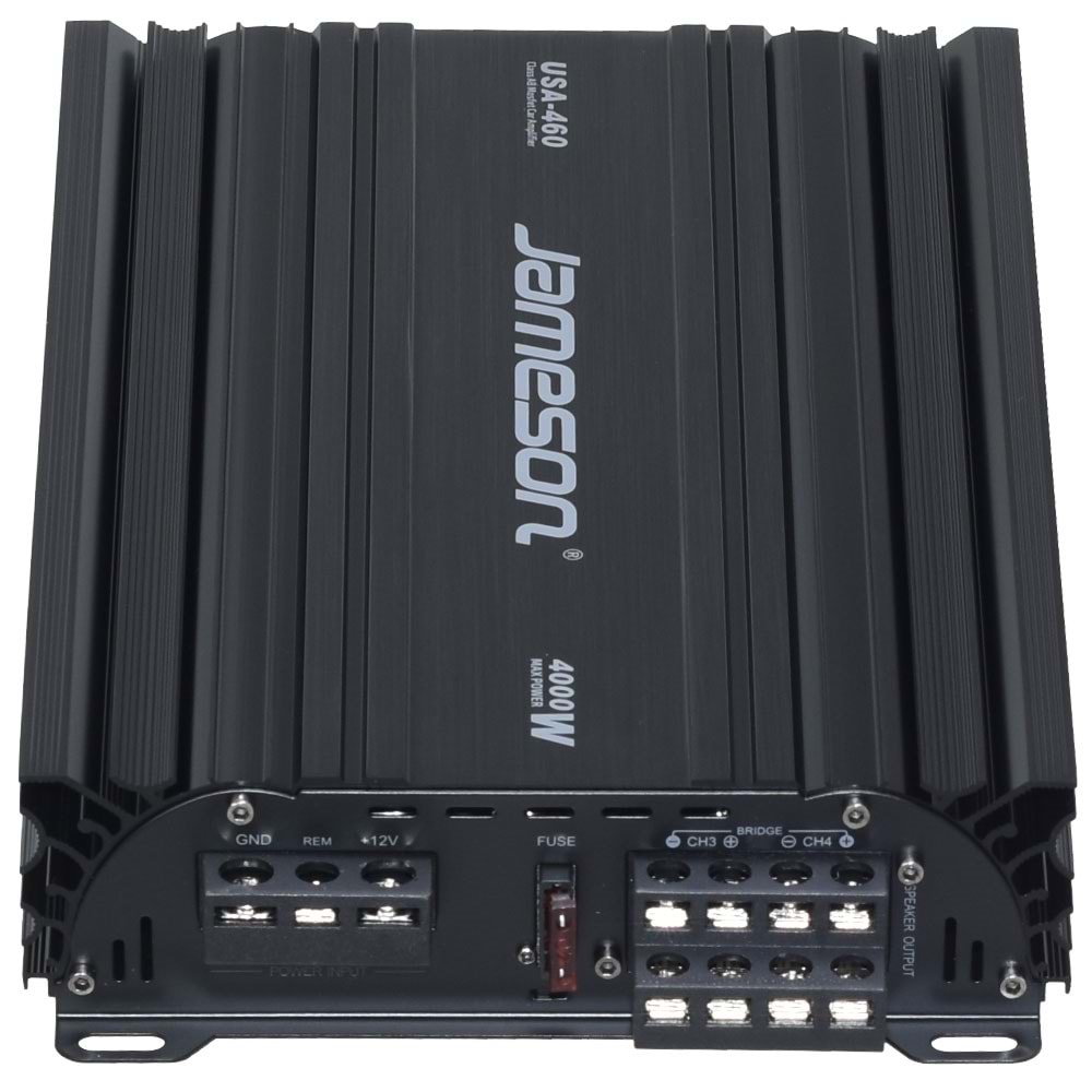 JAMESON 4 Kanal Bas Kontrollü 4000W Oto Amfi USA-460