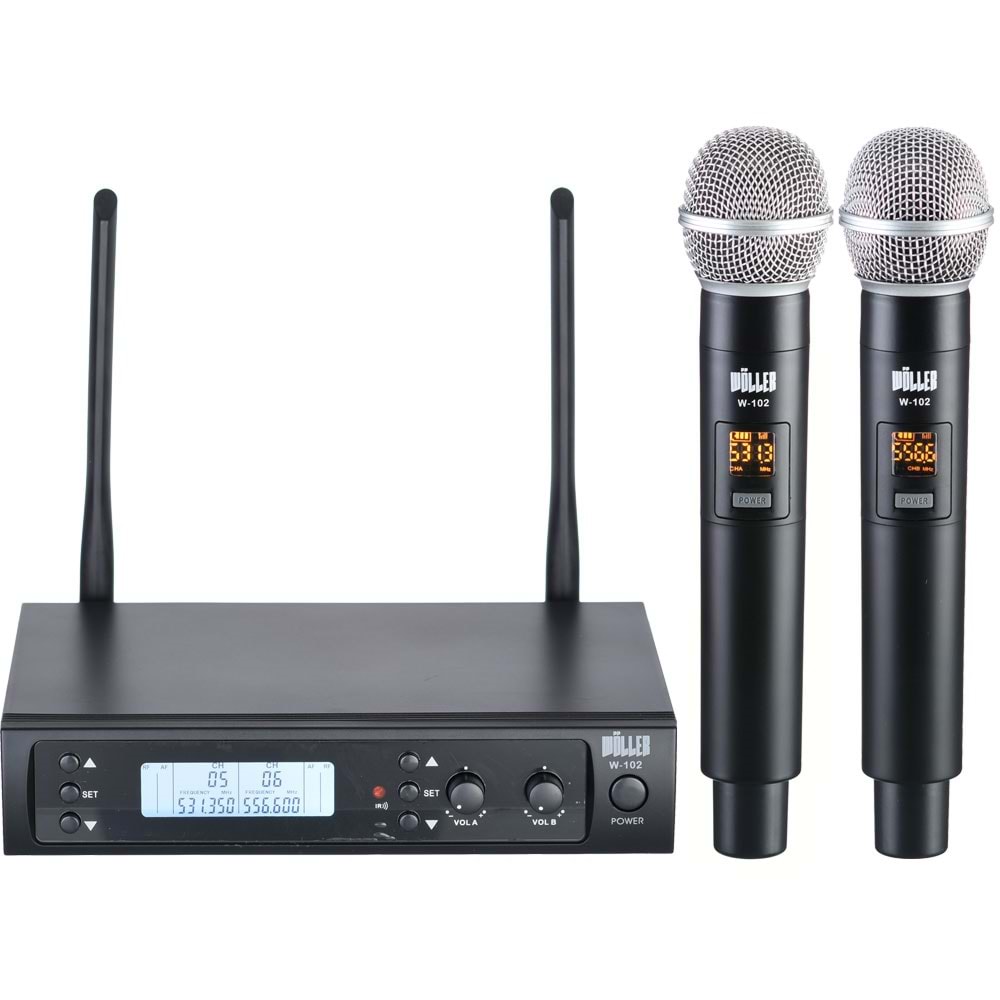 WÖLLER Uhf İki El Dijital Kablosuz Mikrofon W-102 EE