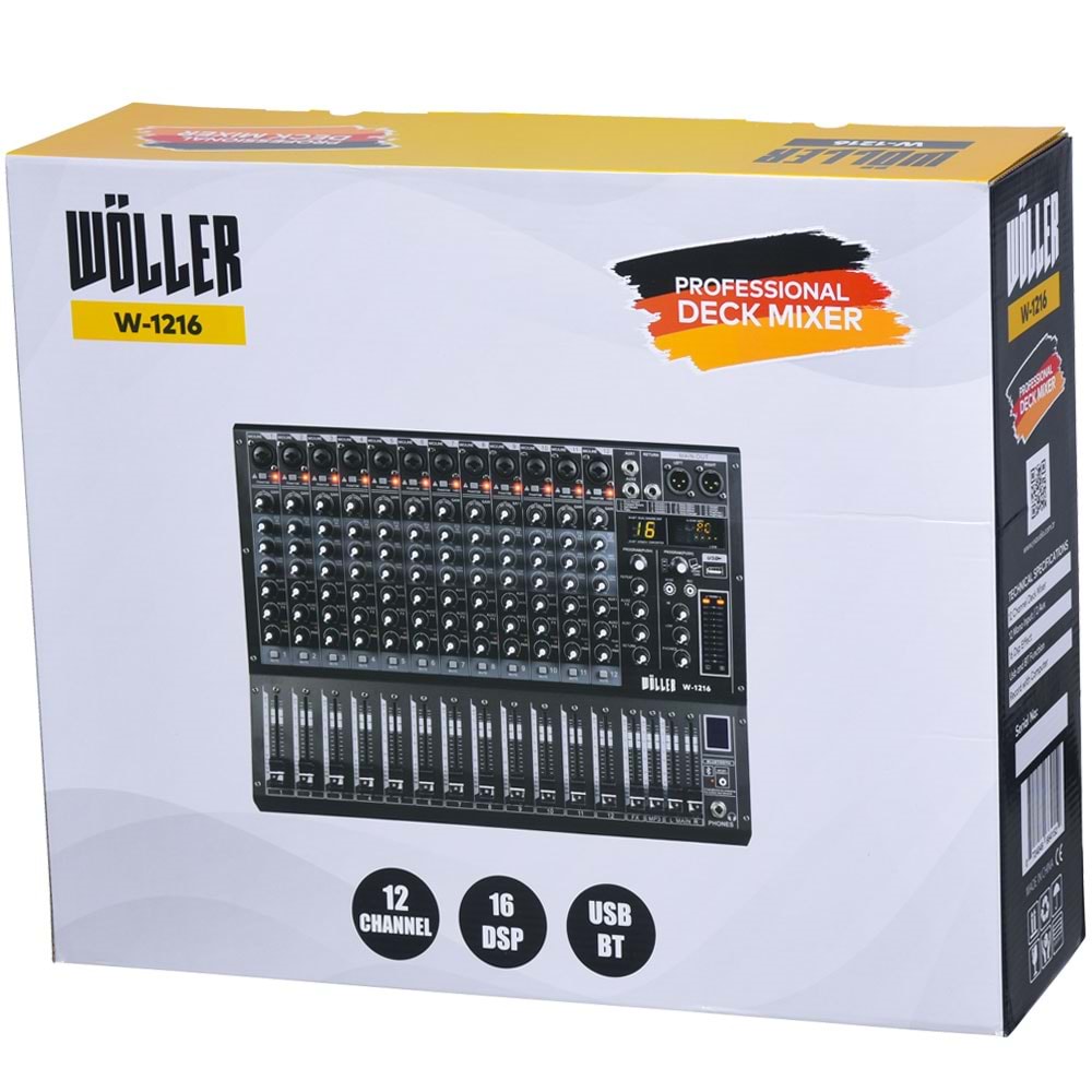 WÖLLER 12 Kanal Deck Mixer W-1216