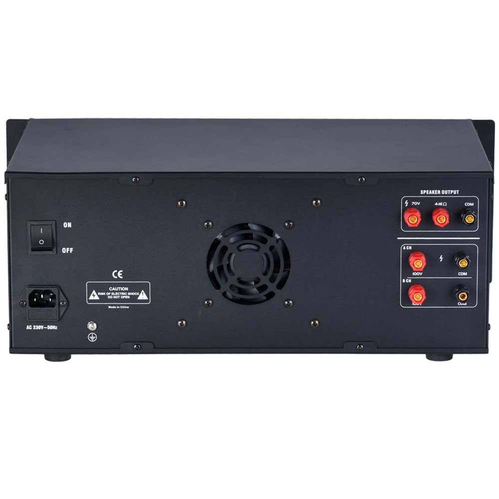 WÖLLER 100V - 8 OHM 300W 6 Kanal Power Mikser Amfi W-2300