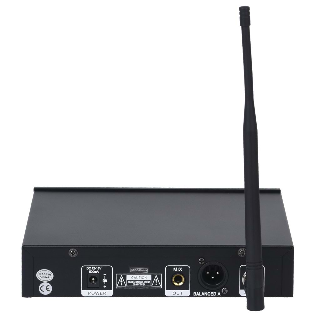 WÖLLER Uhf Tek Yaka Anti Feedback Dijital Kablosuz Mikrofon W-301 Y