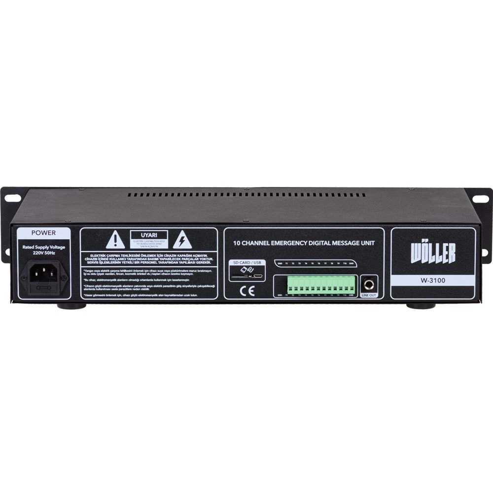 WÖLLER 10 Ch Mesaj Kayıt Ünitesi W-3100