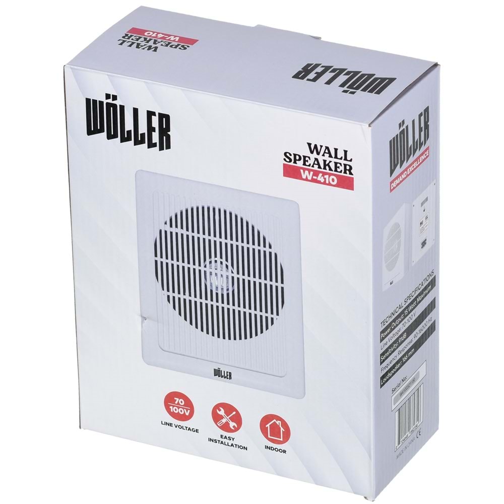 WÖLLER 13 Cm 15W 100V Sütun Hoparlör W-410 T