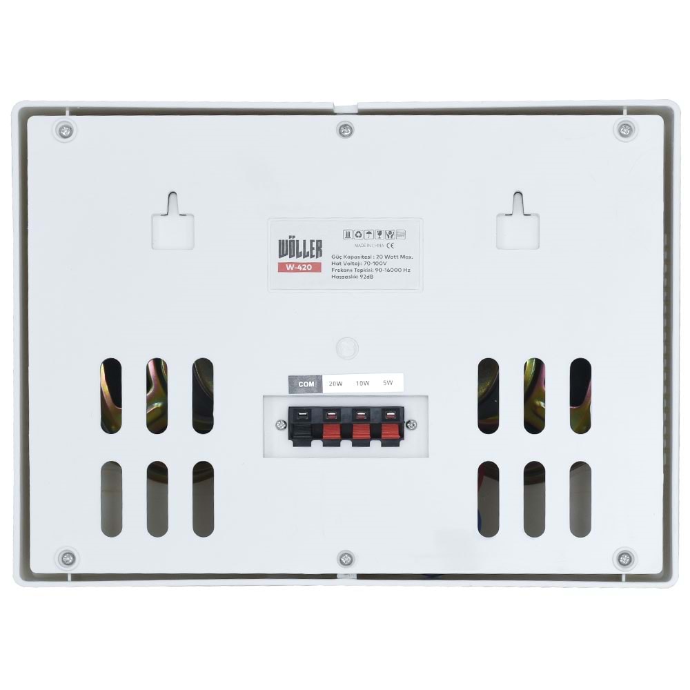 WÖLLER 2X13 Cm 20W 100V Çift Yönlü Sütun Hoparlör W-420