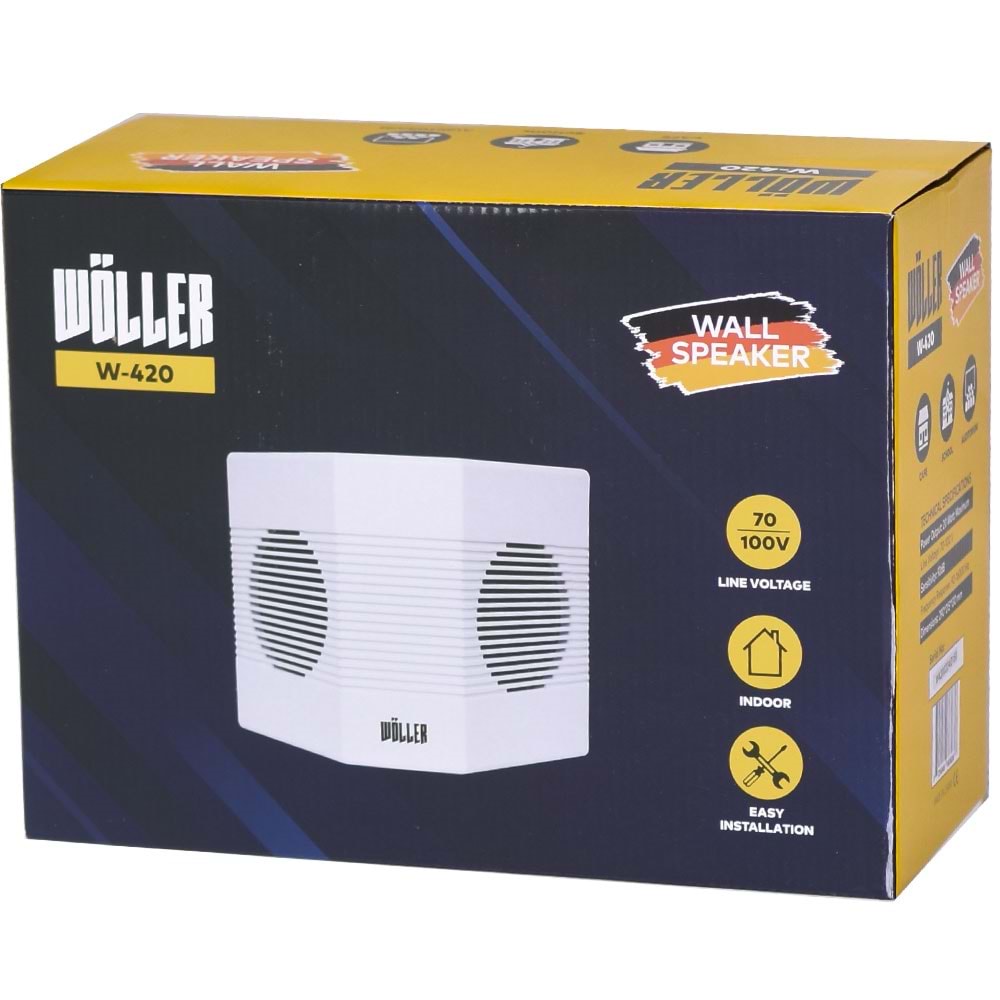 WÖLLER 2X13 Cm 20W 100V Çift Yönlü Sütun Hoparlör W-420