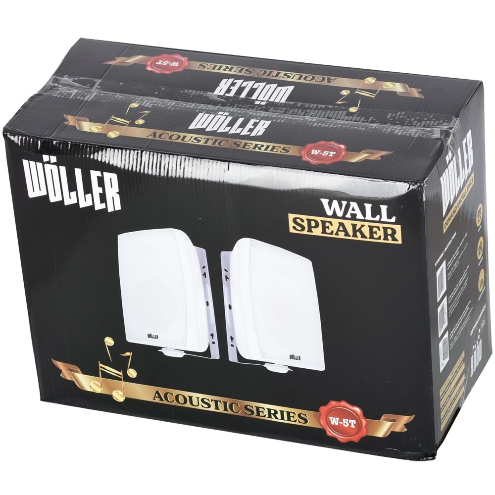 WÖLLER 150W 13 Cm 100V Beyaz Sütun Hoparlörü W-5 TB
