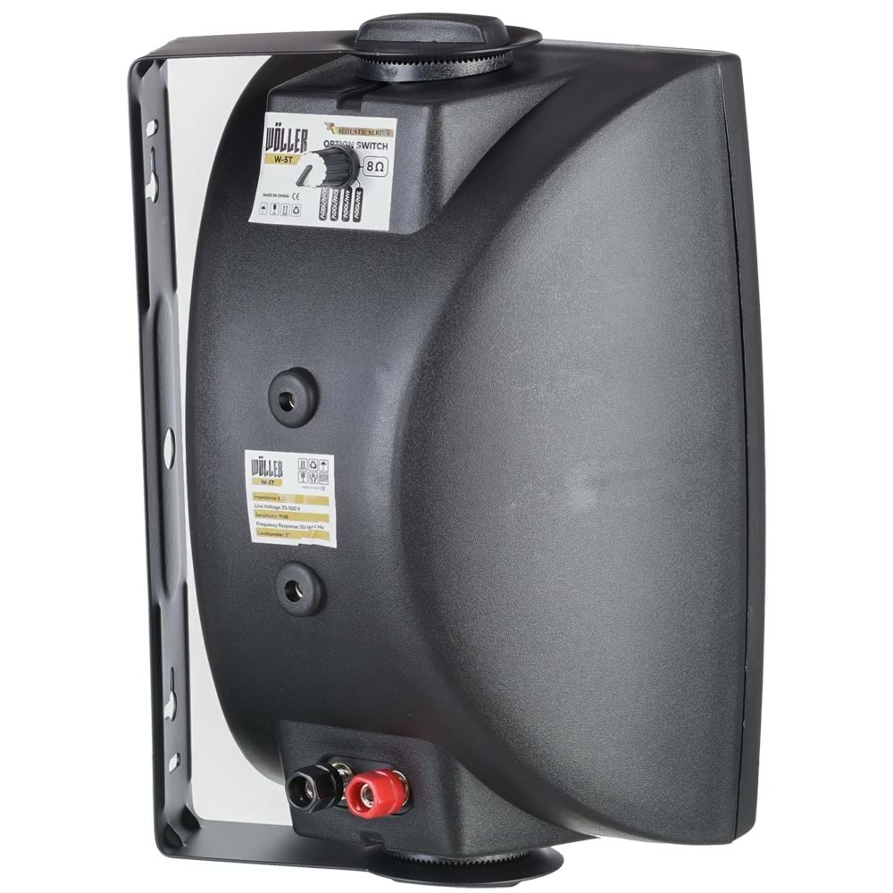 WÖLLER 150W 13 Cm 100V Siyah Sütun Hoparlörü W-5 TS