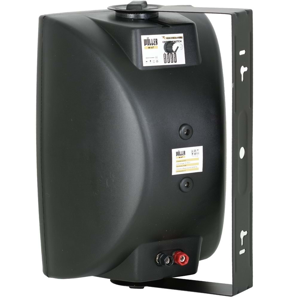 WÖLLER 200W 16 Cm 100V Siyah Sütun Hoparlörü W-6 TS