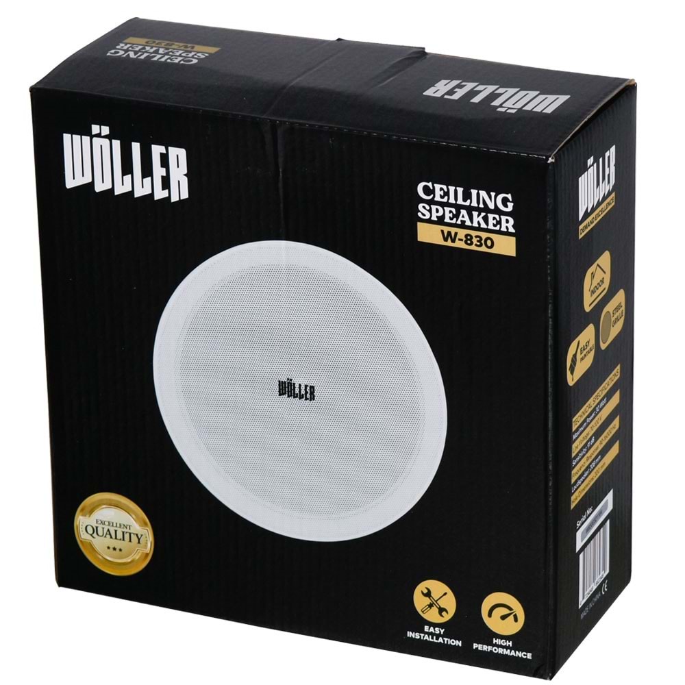 WÖLLER 30W 20 Cm 100V Tavan Hoparlörü W-830 T