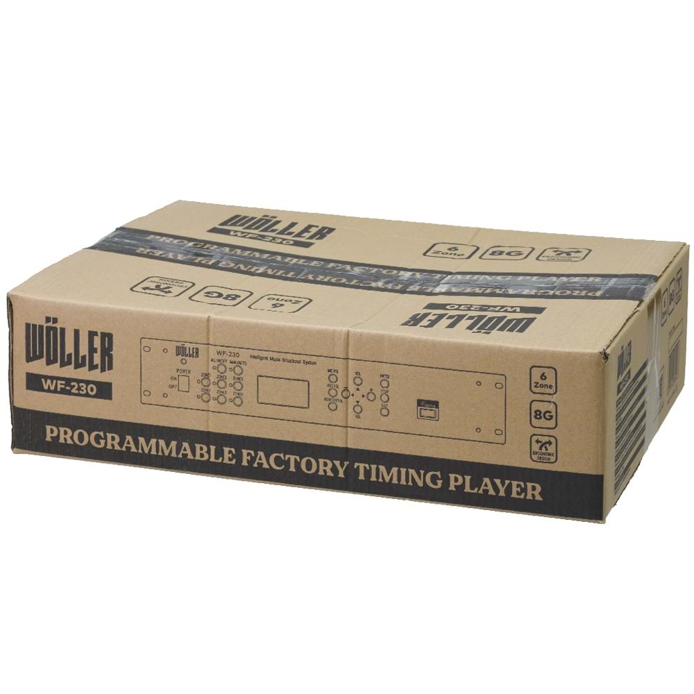 WÖLLER Programlanabilir Fabrika Zil Saati WF-230
