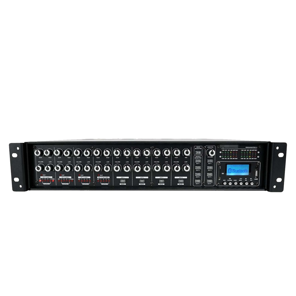 WÖLLER 4X4 Matrix Amplifikatör 4x120 Watt Çıkış Gücü WPM-400