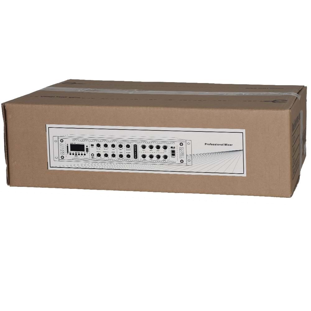 WÖLLER 8 Bölge 2X500W Usb-Bt Power Amfi WPRE-1000