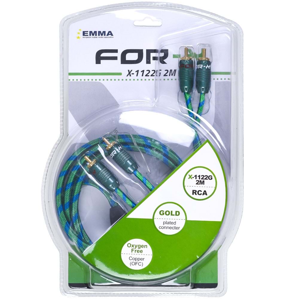 FOR-X 2Rca ERKek 2Rca ERKek 2 Mt Kablo X-1122 G-2