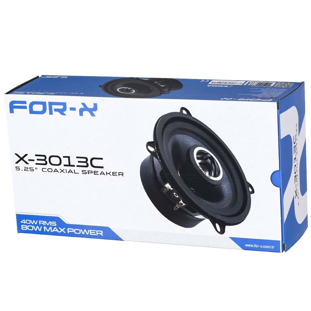 FOR-X 13 Cm 80W 2 Yolu Coaxıal Oto Hoparlör X-3013 C