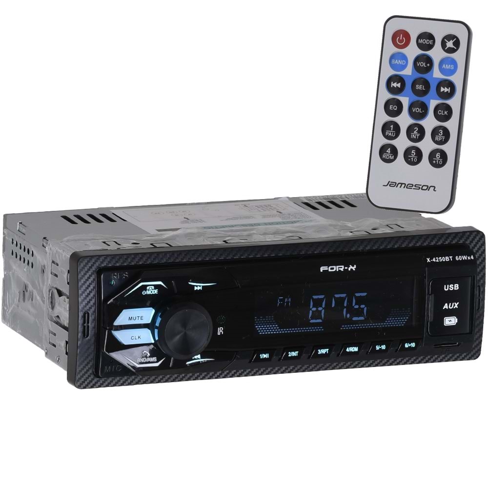FOR-X Bluetooth ve USB Radyo Oto Teyp X-4250 BT