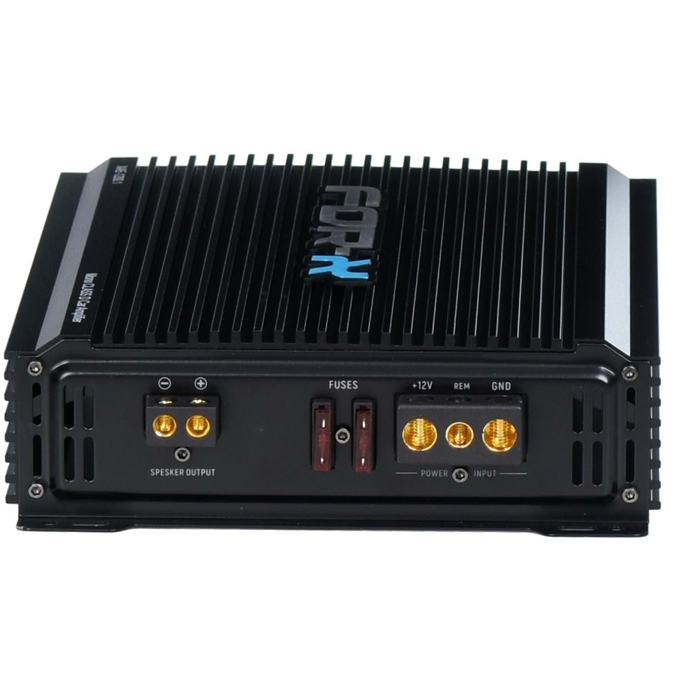 FOR-X Tek Kanal 1200 W Bass Kontrollü Oto Amfi XAE-1200.1