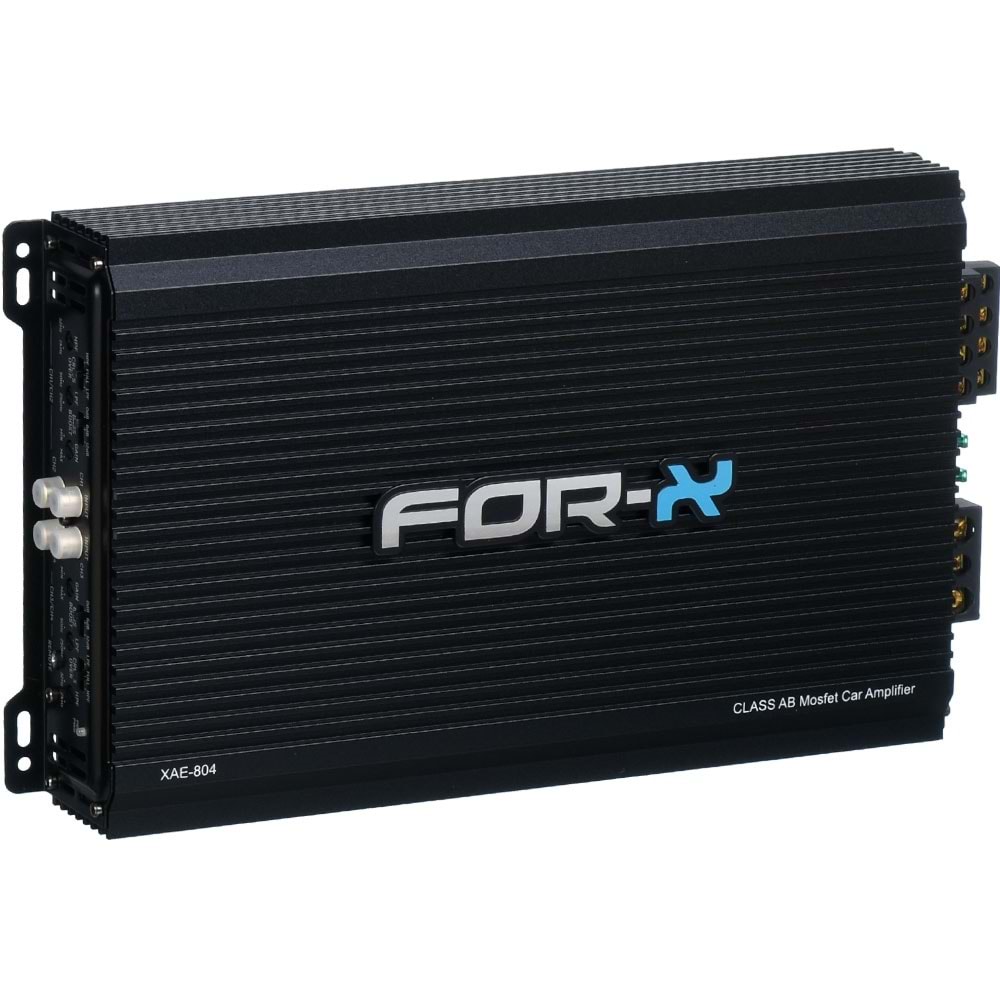 FOR-X 4 Kanal 4X120W Bas Kontrollü Oto Amfi XAE-804