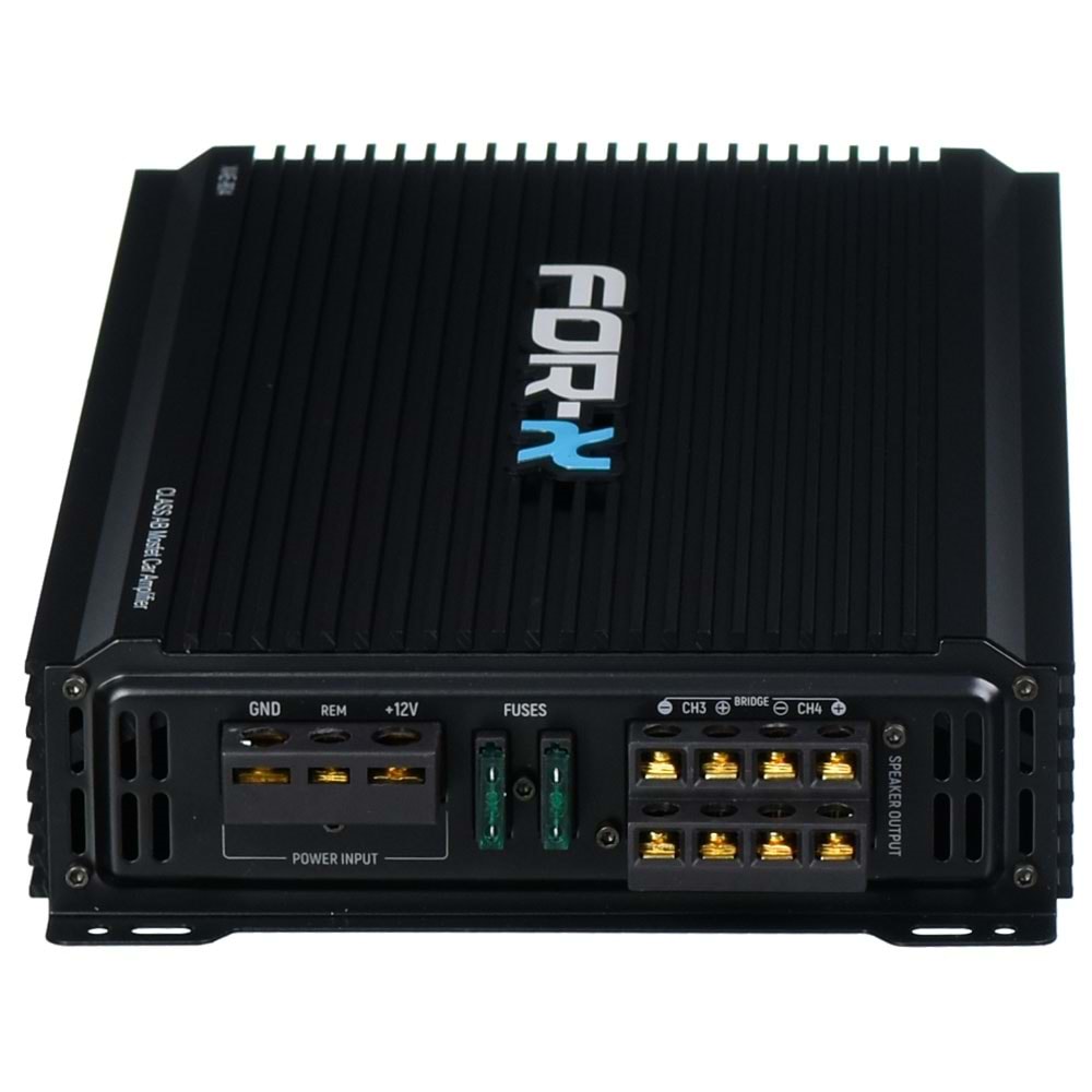 FOR-X 4 Kanal 4X120W Bas Kontrollü Oto Amfi XAE-804