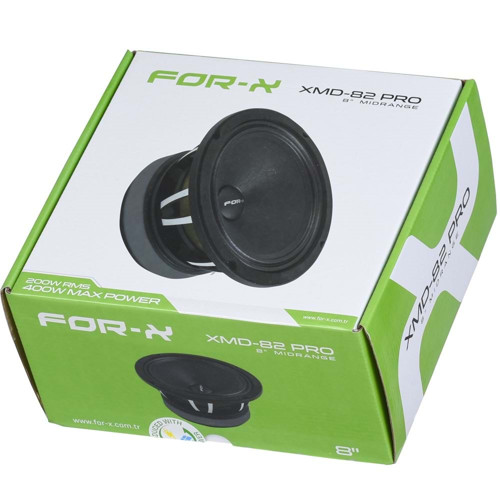 FOR-X 20 Cm 250 W Midrange Oto Hoparlör XMD-82 PRO