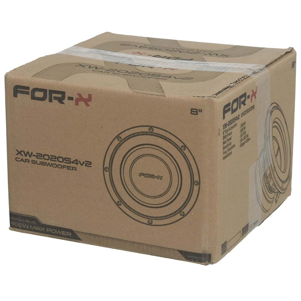 FOR-X 20 Cm 300W Rms 600W Maksimum Subwoofer Oto Hoparlör XW-2020 S4V2