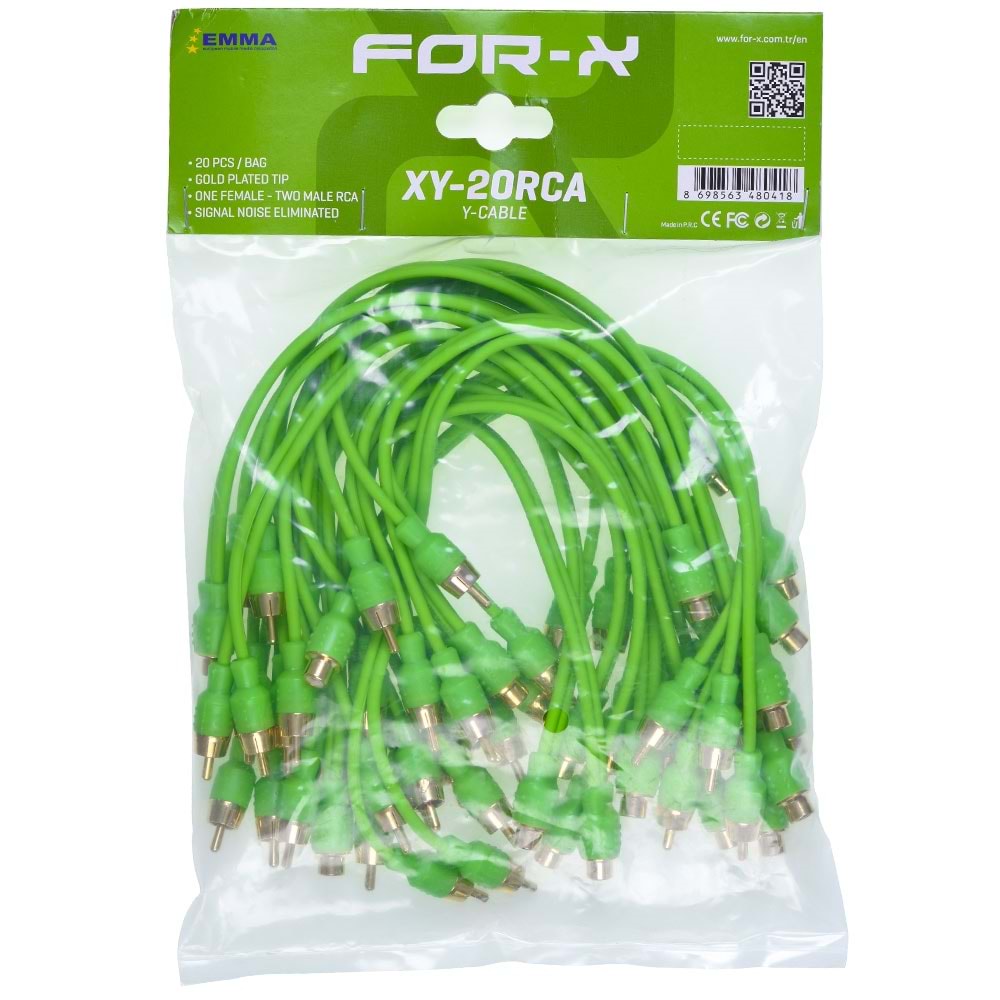 FOR-X Y Kablo XY-20 RCA
