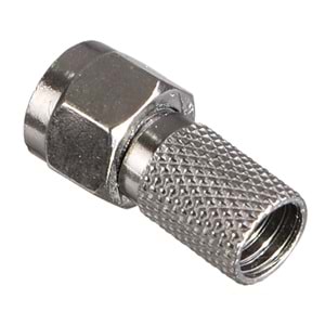 BENJAMIN RG-6 Siyah Contalı F Konnektör (100 Lü Paket) BJ-F-2120