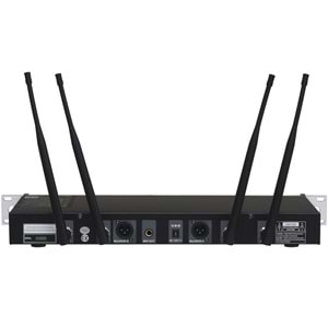 WÖLLER Çift Kanal 2 EL Kablosuz True Diversity UHF Kablosuz Mikrofon DW-3000 EE