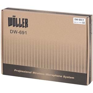WÖLLER Uhf Kablosuz Tek Yaka Mikrofon DW-691 Y