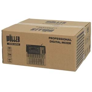 WÖLLER 24 Kanal Digital 20 Mono 2 stereo Kanal 10 Aux Mixer DWM-24 PRO