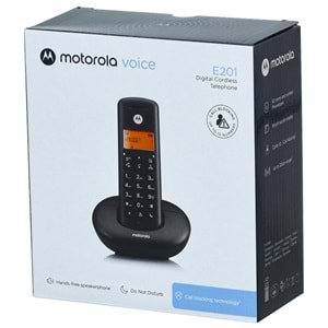 MOTOROLA Telsiz (DECT) Kablosuz Ev ve Ofis Telefonu E-201