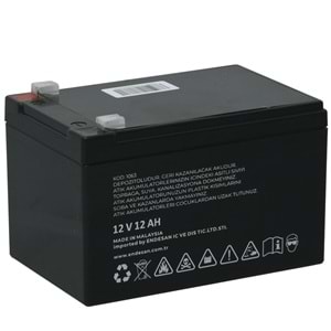 EXELON 12V 12A Siyah Kuru Bakımsız Akü EB-12V12