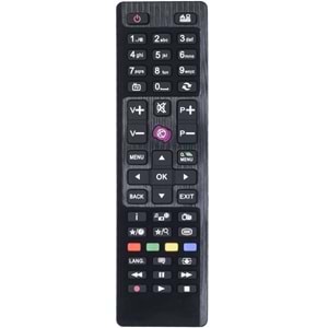 ECONEX Vestel Kısa Mor Tuş Çift Kod Led Tv Kumanda EC-202