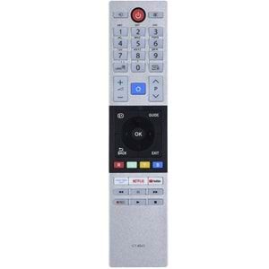 ECONEX Toshiba Netflix Prime Video Youtube Tuşlu Led Tv Kumanda EC-761
