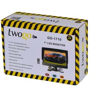 TWOGO 7'' Lcd Kayıtsız Monitör 2Xgo-İ45 İp67 Kameralı İşmakinası Seti GO-1710 2XGO-İ45